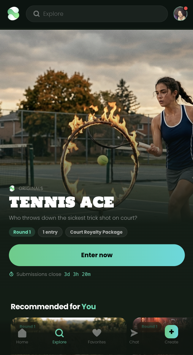 A live Showdio bracket